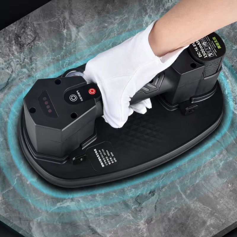 Load Electric Vacuum Suction Cup With Pressure Gauge Air Pump Glass Tile Gripster Lifter Powerful Suckers With Battery listing photo 3