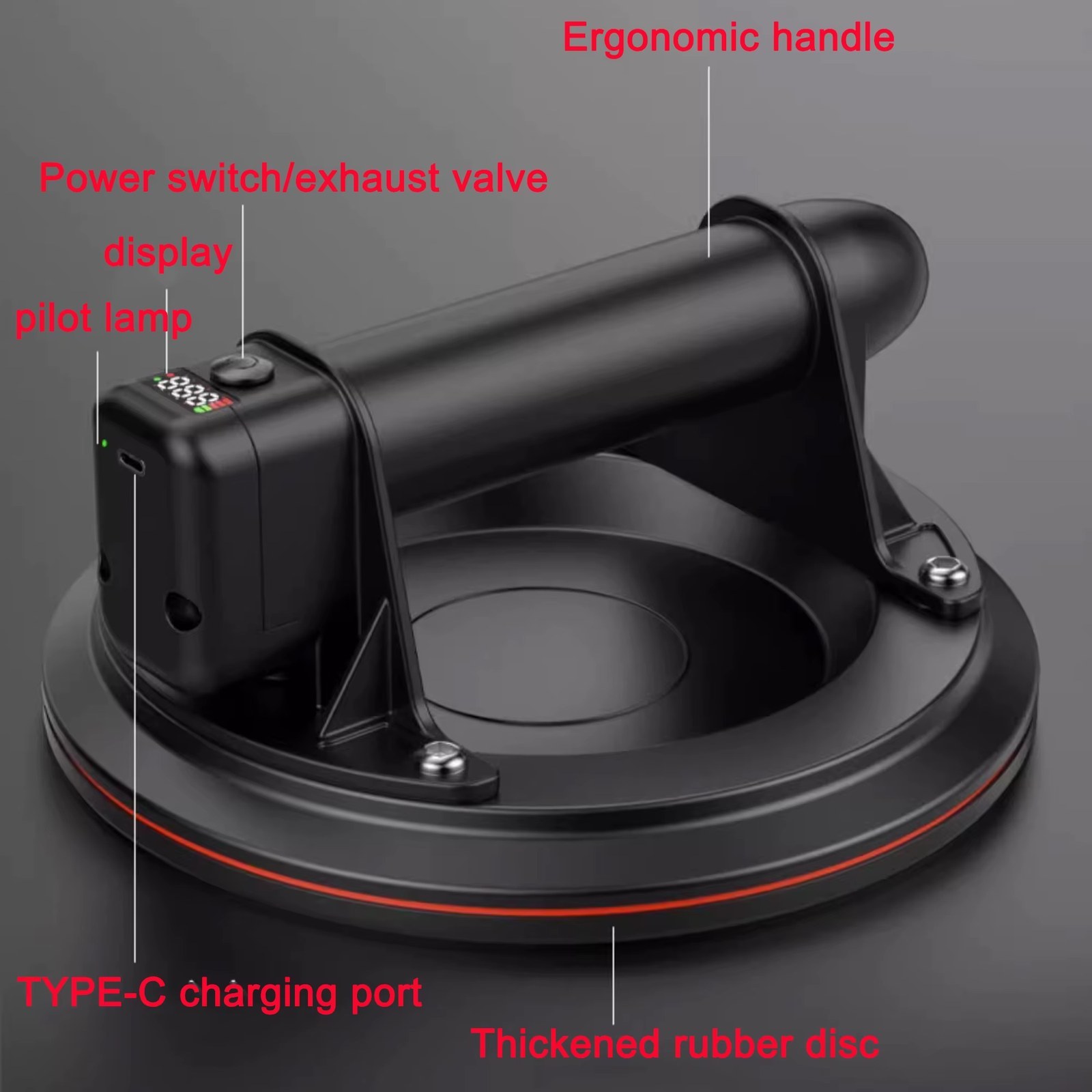 Vacuum Suction Cup Gripster 8 Inch 250kg Bearing Capacity Heavy Duty Vacuum Lifter for Granite Tile Glass Manual Lifting Powerfu listing photo 5