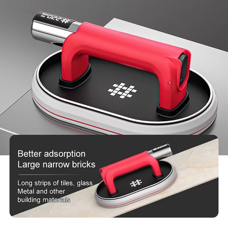 Intelligent Display Electric Suction Cup Gripster 220KG Bearing Capacity Heavy Lifter Granite Glass Tile Suckers Lifting Tool 2000mAh listing photo 3