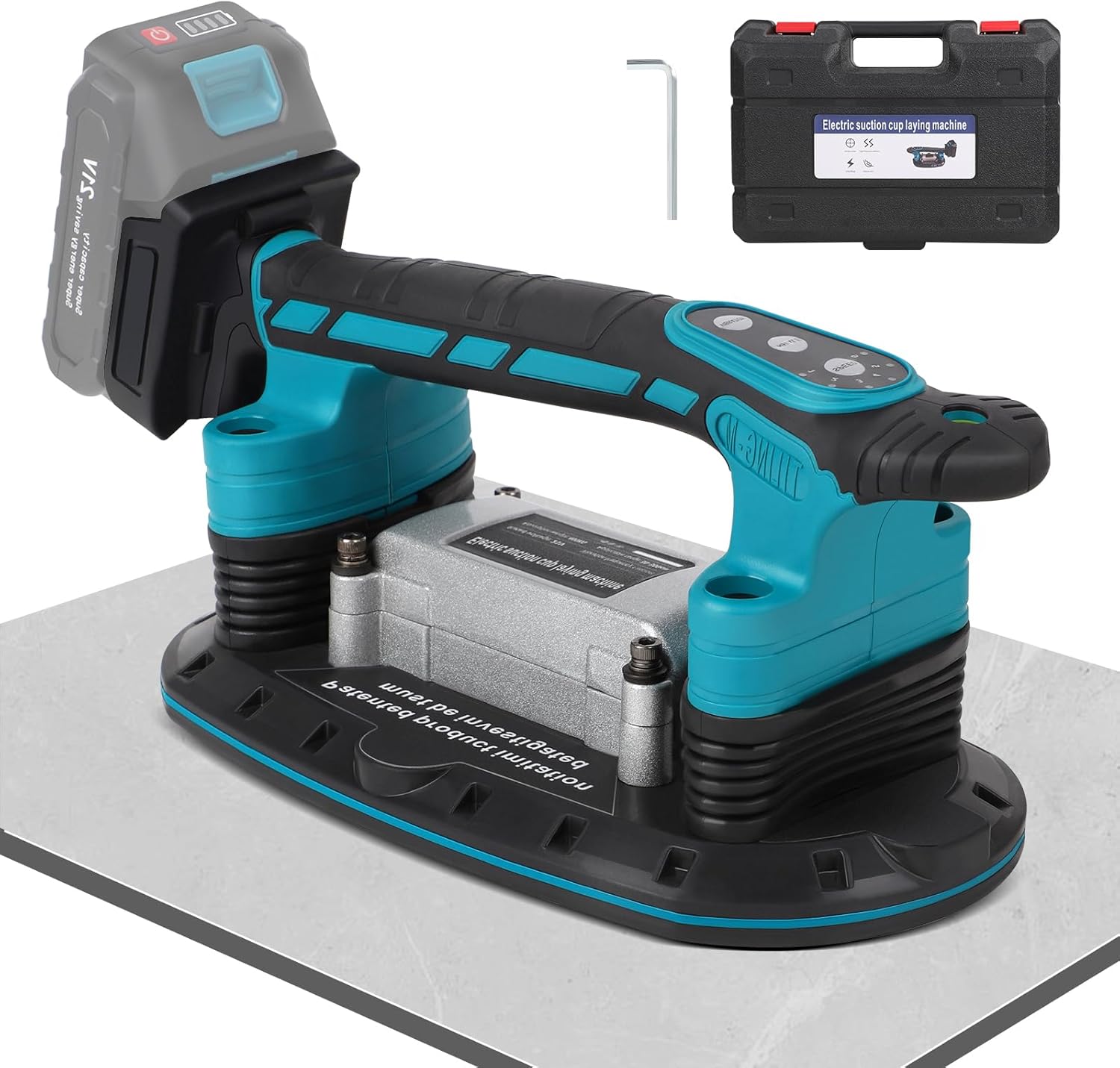 2-in-1 Battery Tile Vibrator and Suction Cups Gripsters for Makita Battery 18 V