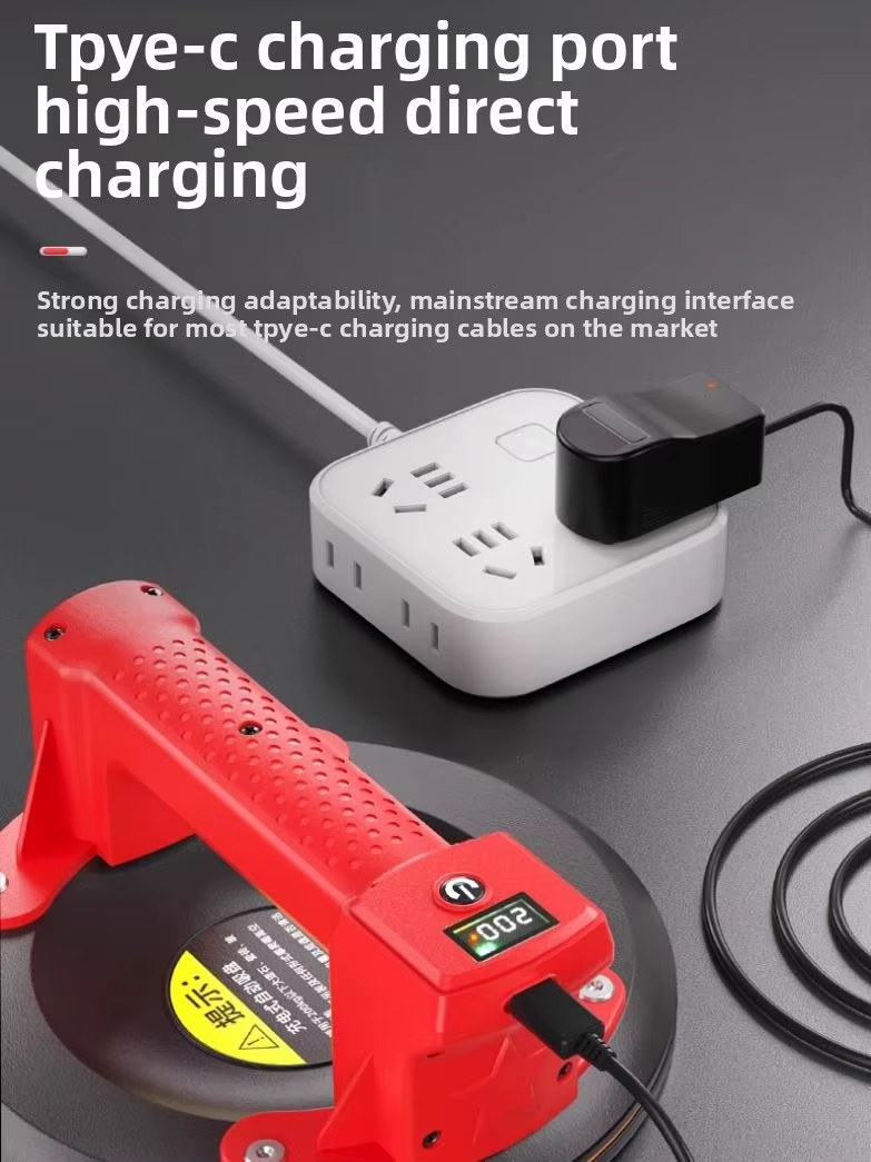 110V/220V Rechargeable Vacuum Electric Suction Cup Gripster Auto Air Replenish for Tile Glass Heavy Duty Fixator QCB listing photo 5
