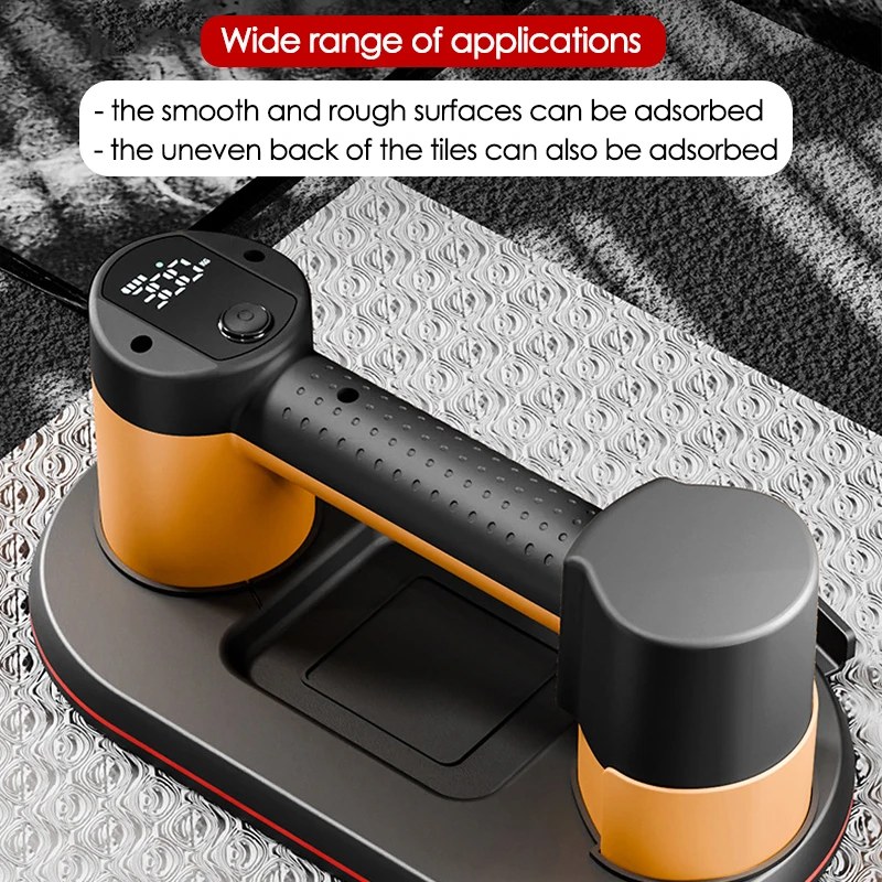 Smart Display Large Electric Vacuum Suction Cup Gripster 300KG Load 4500mAh Vacuum Suckers Lifting Tool for Glass Granite Ceramic Tiles listing photo 5