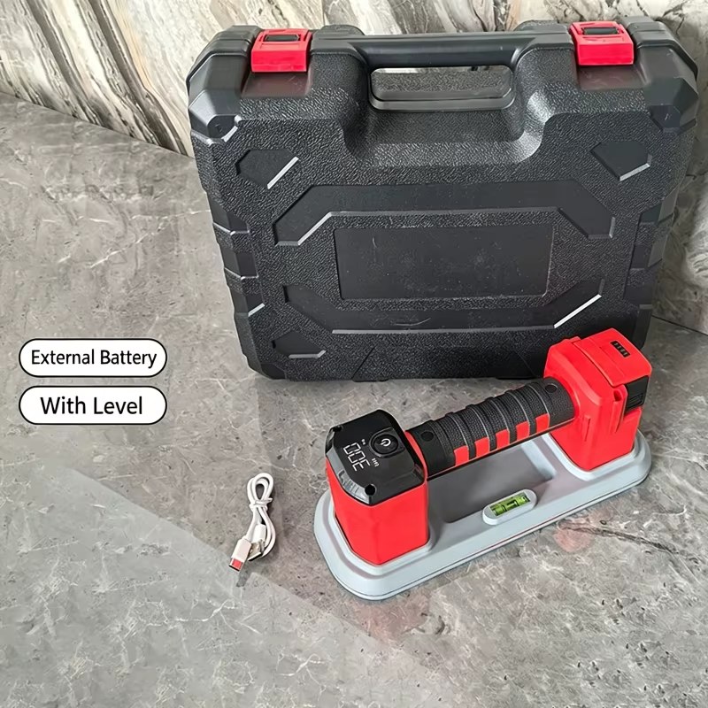 300KG Electric Vacuum Suction Cup Gripster with Removable Battery & Level Industrial Grade Heavy-Duty Pump for Glass and Tiles Box Pack listing photo 4
