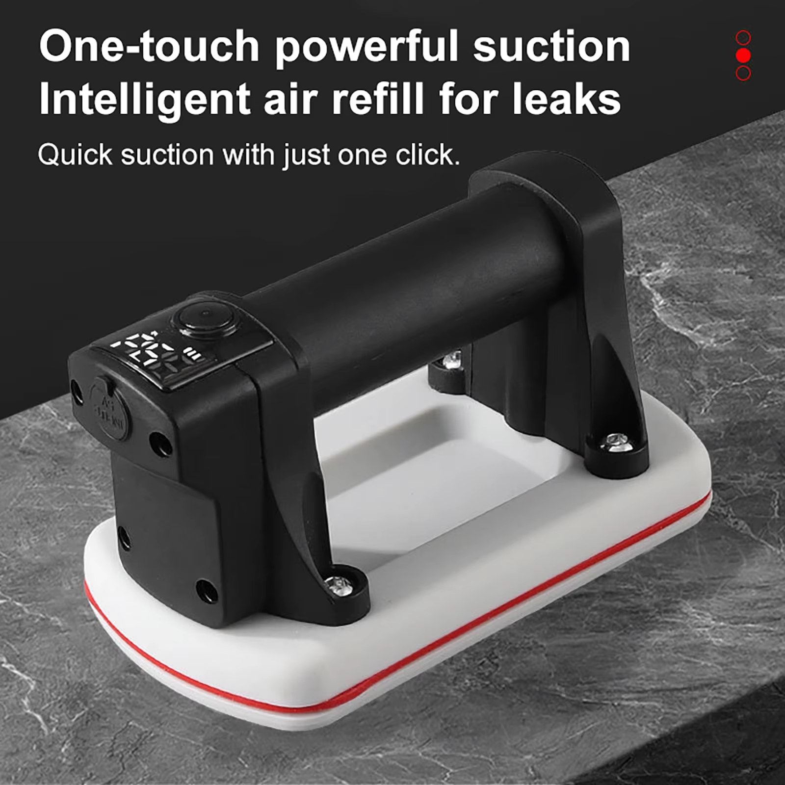 Intelligent Digital Display Electric Suction Cup One-Click Start Vacuum Air Pump Force 90KG Glass Tile Suction Cup Gripster Handling Tool listing photo 2