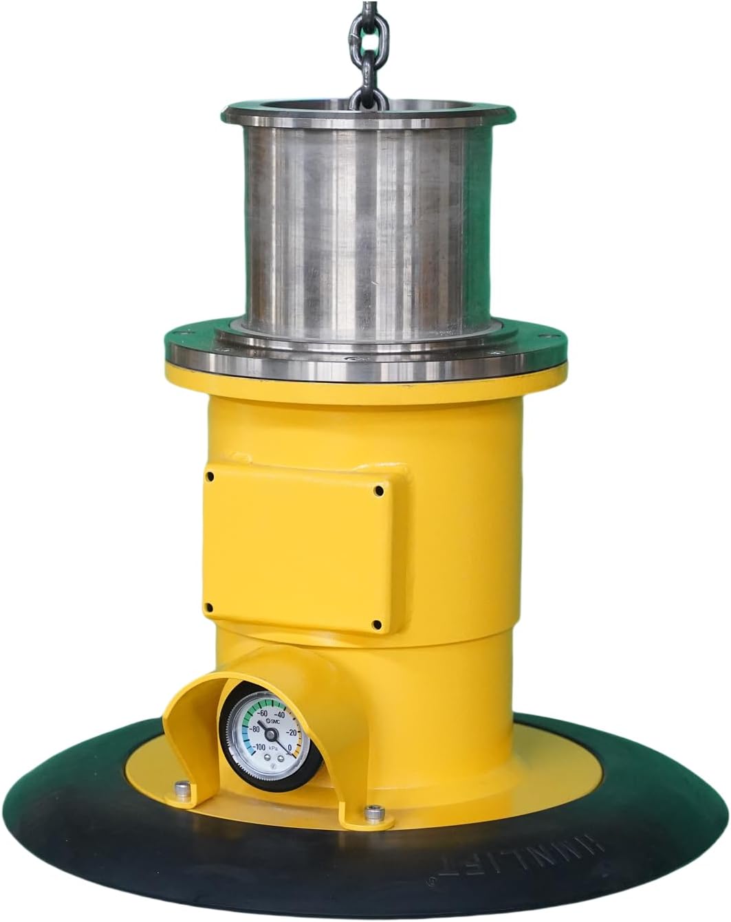 Awovolift Mechanical Vacuum Lifter 660 lb Capacity No Power Needed, Portable Handle with 14" Suction Pad for Metal Sheets and Aluminum Panels