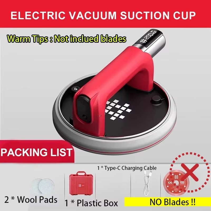 Intelligent Display Electric Suction Cup Gripster 220KG Bearing Capacity Heavy Lifter Granite Glass Tile Suckers Lifting Tool 2000mAh listing photo 5