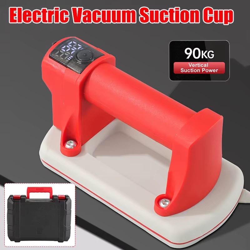 Electric Vacuum Suction Cup Gripster 90KG Bearing Capacity Heavy Duty Vacuum Lifter for Glass Tile Granite Manual Lifting Magnets Tools