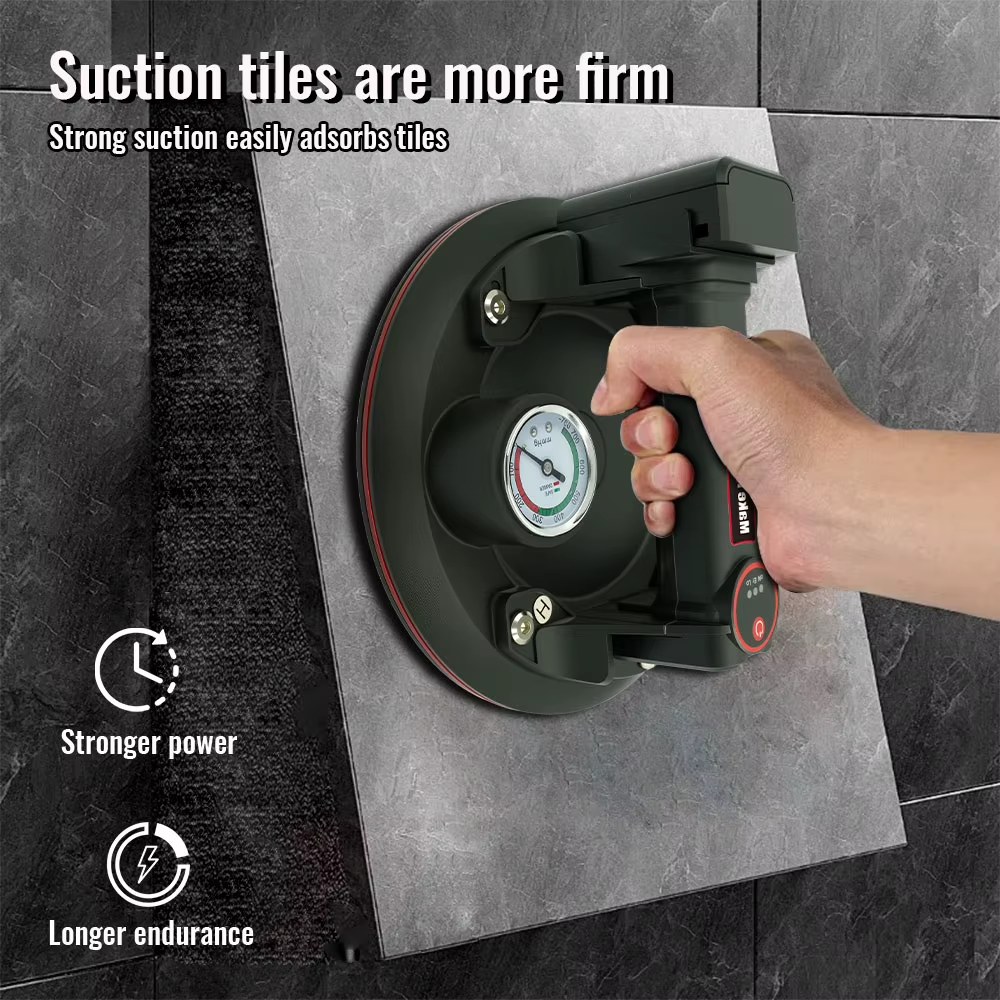 8-inch vacuum electric suction cup gripster with pressure gauge, large capacity lithium battery for convenient and practical operation listing photo 5