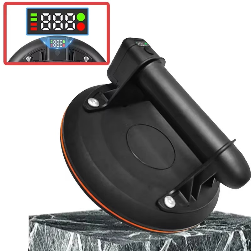 8 Inch 200kg Electric Vacuum Suction Cup Gripster Bearing Capacity Heavy Duty Vacuum Lifter for Granite Tile Glass Manual Lifting Powerfu