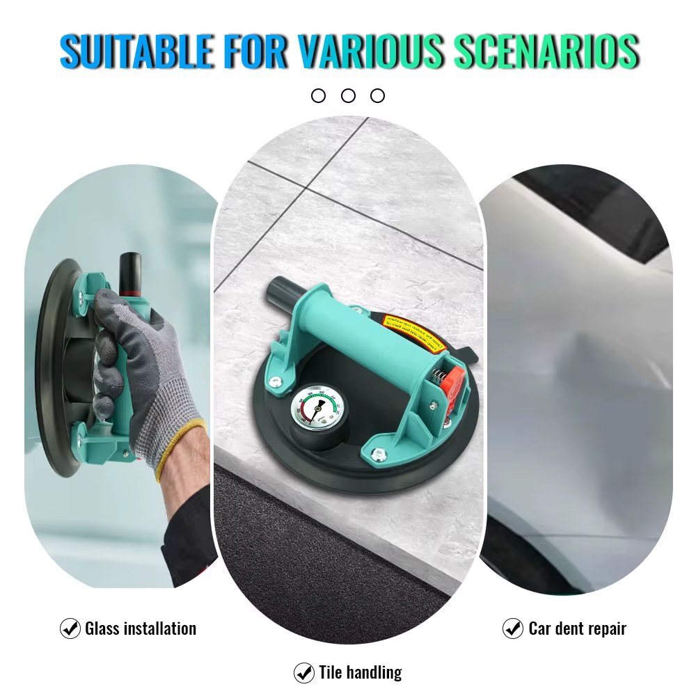 8 Inch 250 Kg Carrying Capacity Heavy Duty Manual Lifting Vacuum Suction Cup Gripster for Granite Tile Glass listing photo 5