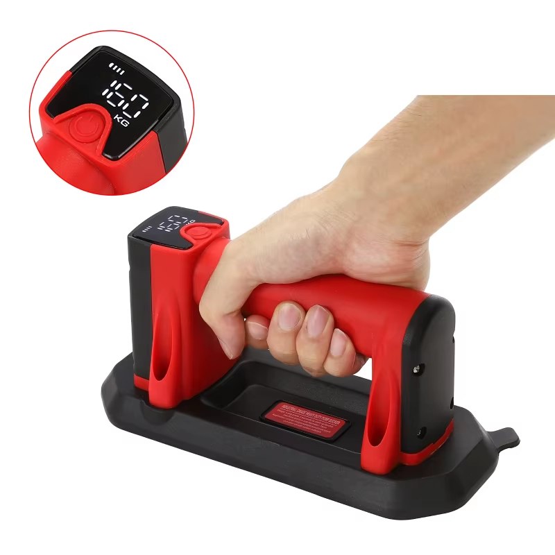 160KG Electric Vacuum Suction Cup Gripster 9cm Width Mini Narrow Strips Air Pump Industrial Grade Vacuum Sukcers for Glass Tiles