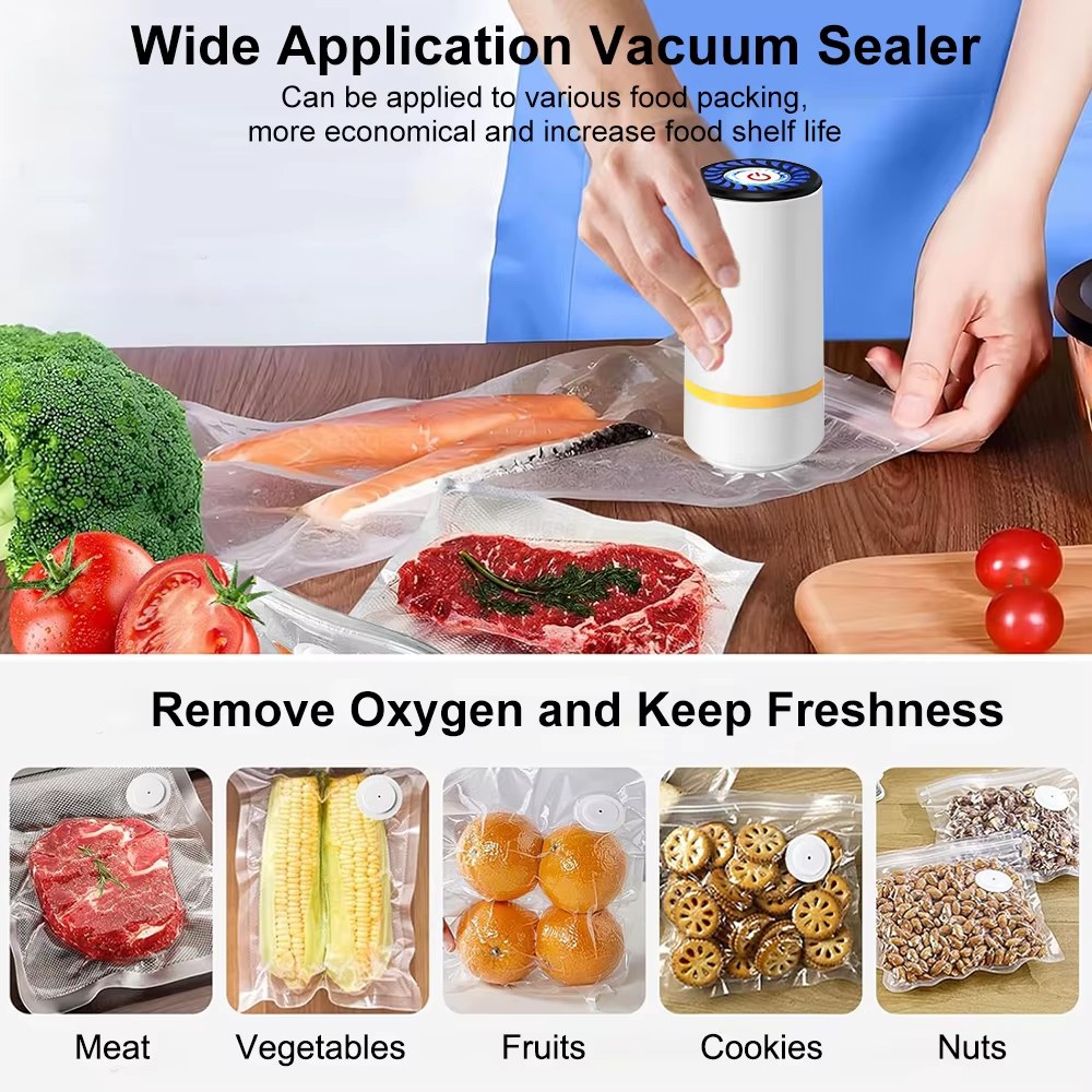 Air Vacuum Gripster Sealer Pump Handheld Food Sealing Pump USB Rechargeable Sealer Pump For Food Automatic Mini Sealer Pump Food Air Pump listing photo 2