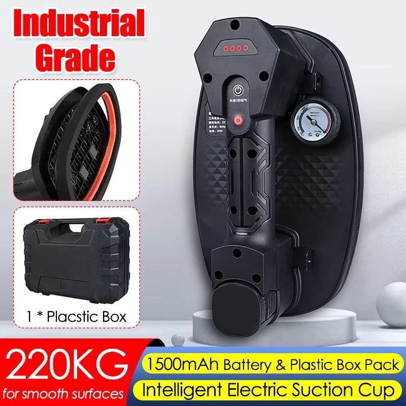 220kg Load Industrial Grade Electric Vacuum Suction Cup Gripster Heavy Lifter Granite Glass Tile Suckers Lifting Tool 1500mAh Box Pack listing photo 2