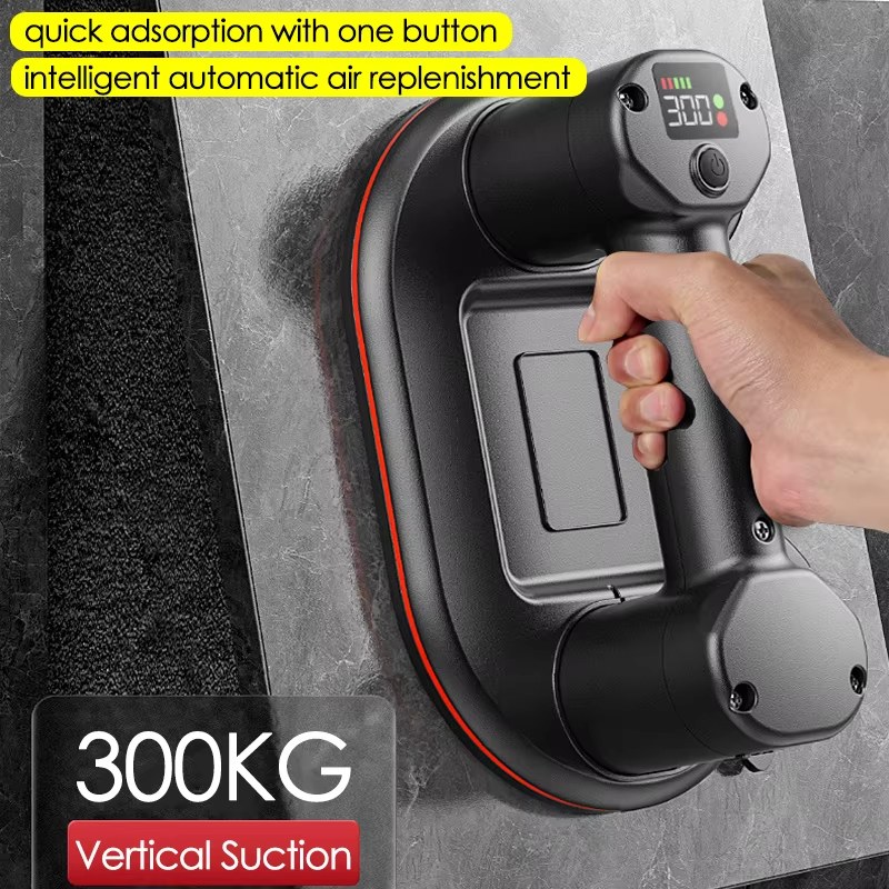 Intelligent Display Electric Vacuum Suction Cup Gripster 300KG Load Capacity Industrial Grade Vacuum Suckers Granite Tile Glass Lifter listing photo 2