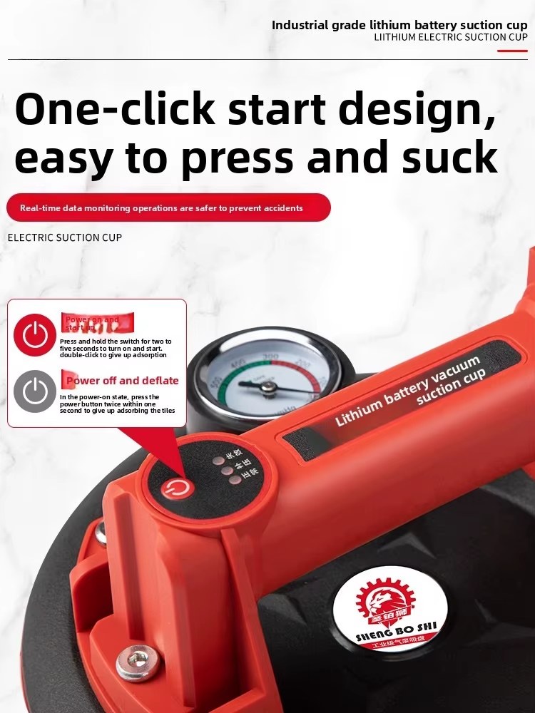 Electric Vacuum Lifter Gripster Heavy Duty Lithium Battery Powered Automatic Air Replenishment for Tile Floor Glass listing photo 4