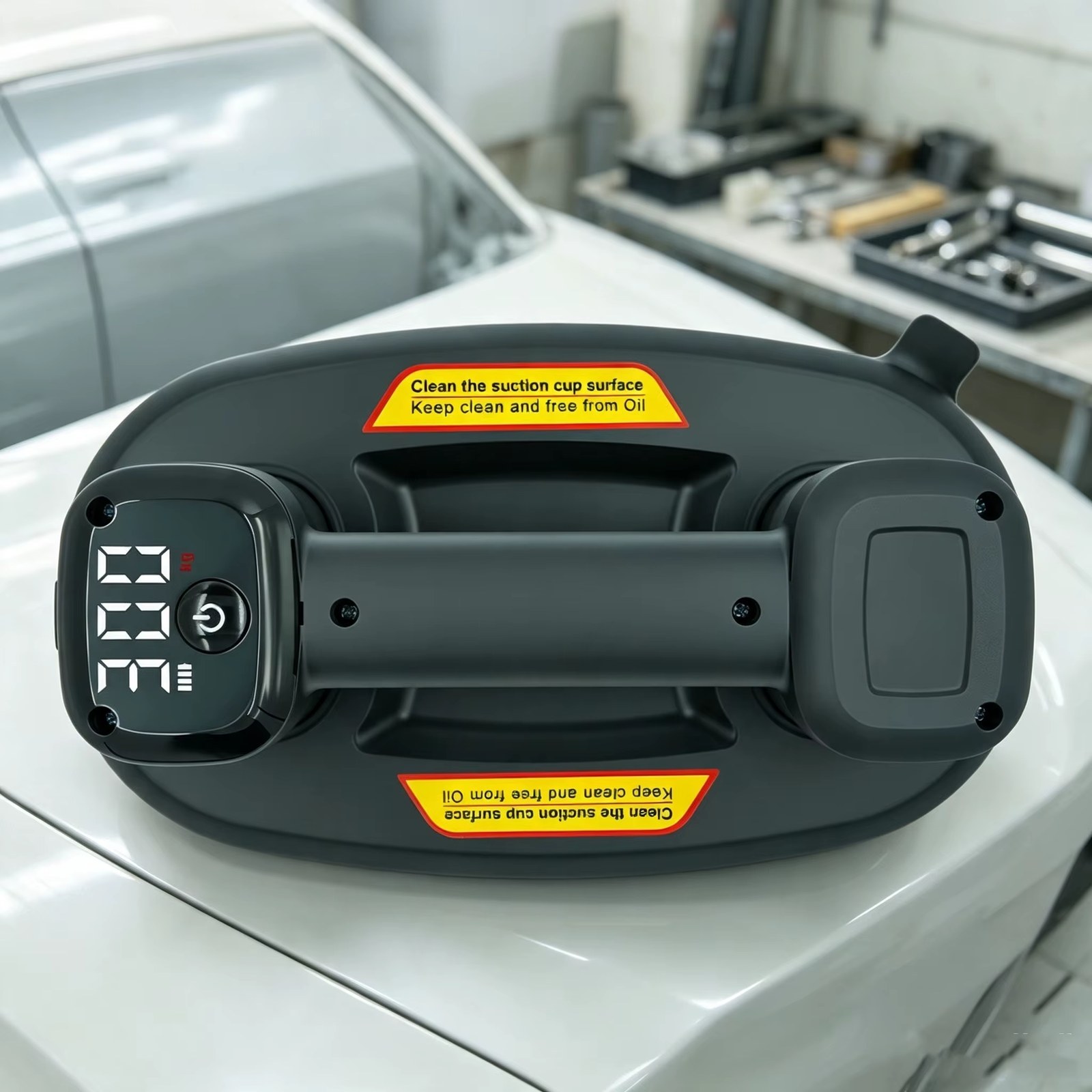Upgrade Smart Display Electric Vacuum Suction Cup 300KG Load Heavy-Duty Glass Tile Lifter Vacuum Gripster Suckers Lifting Tool