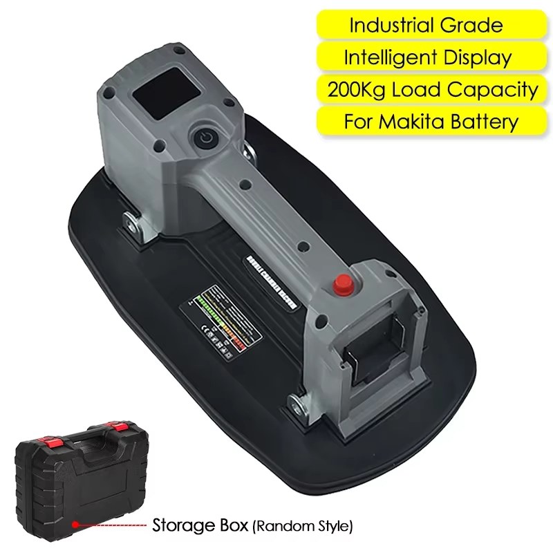 Electric Vacuum Suction Cup Gripster 200KG Load Industrial Grade Heavy Lifter Granite Glass Tile Suckers Lifting Tool for Makita Battery
