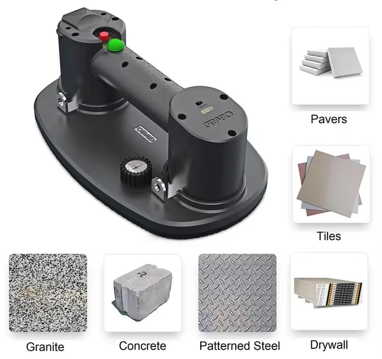 2025 hot sale Grabo electric suction mac battery sheet metal vacuum suction cup gripster lifter for pave stone listing photo 3
