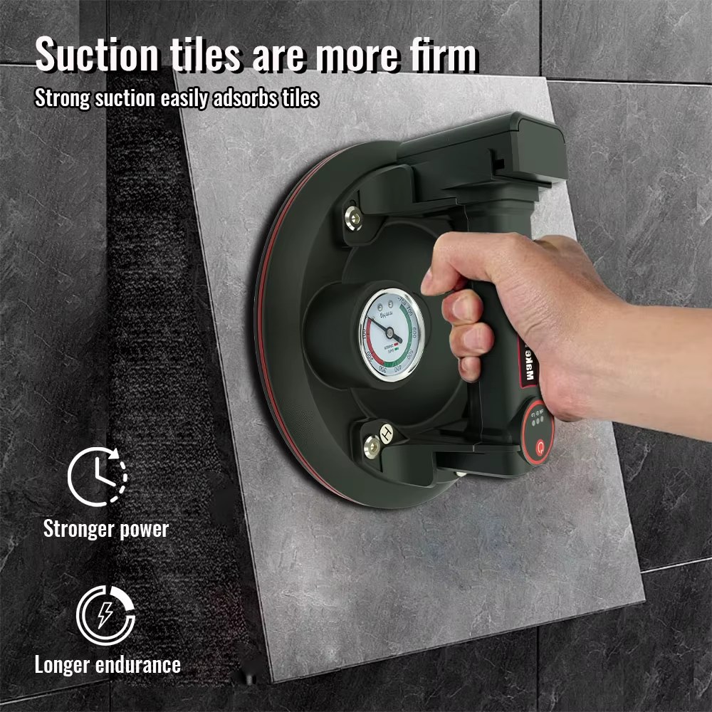 8-inch vacuum electric suction cup gripster with pressure gauge, large capacity lithium battery for convenient and practical operation listing photo 5