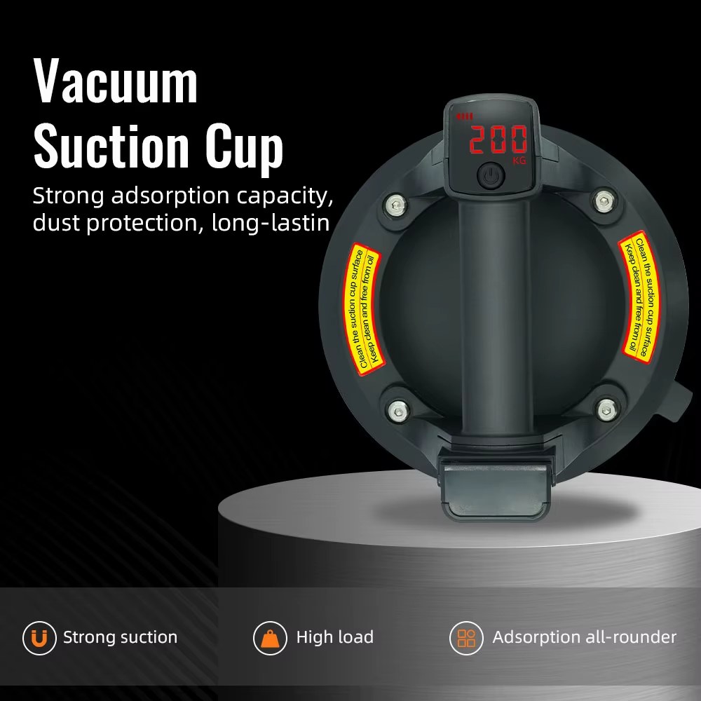 Portable Electric Electric Suction Lifter 200KG Capacity Powerful Industrial Suction Cup Gripster for Granite Glass Tile listing photo 2