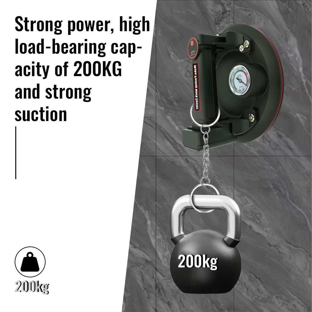 8-inch vacuum electric suction cup gripster with pressure gauge, large capacity lithium battery for convenient and practical operation listing photo 2