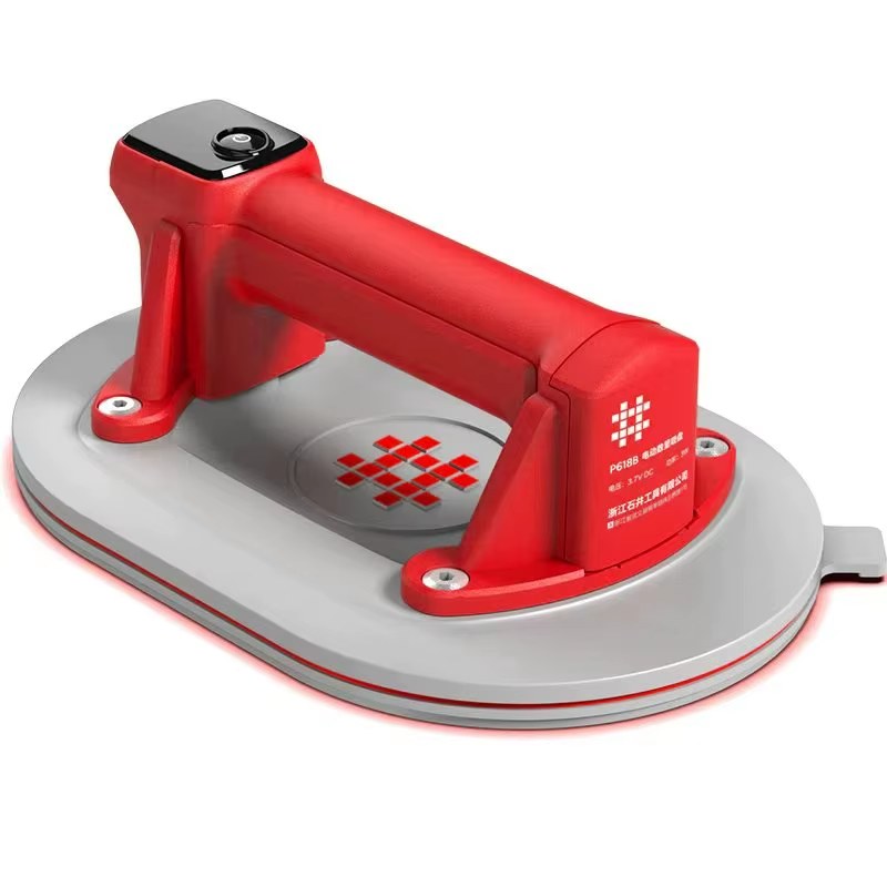 SHIJING P618B Electric Vacuum Suction Cup Gripster Digital Display Heavy Duty Tile Glass Lifter Powerful Auto Air Replenish Suction Tool listing photo 4