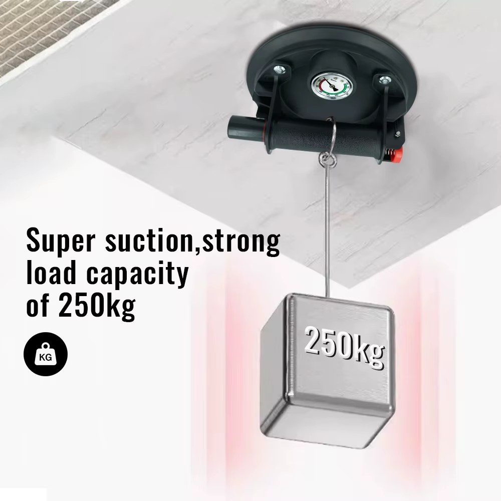 Manual vacuum lift 8-inch 250KG heavy-duty fiberglass stone vacuum suction cup gripster lift pump suitable for glass tiles, etc listing photo 3