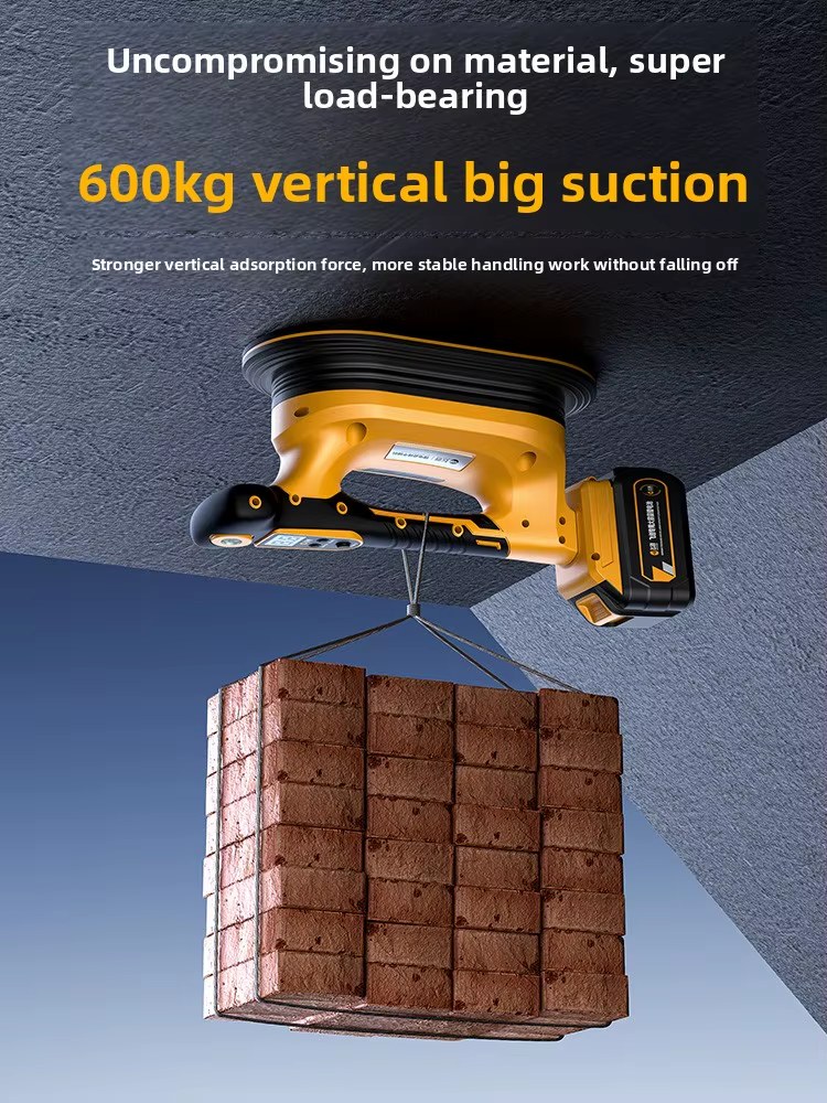 Automatic Lithium Electric Tile Glass Gripster Vacuum Lifter Strong Adsorption Construction Fixing Handling Tool listing photo 3