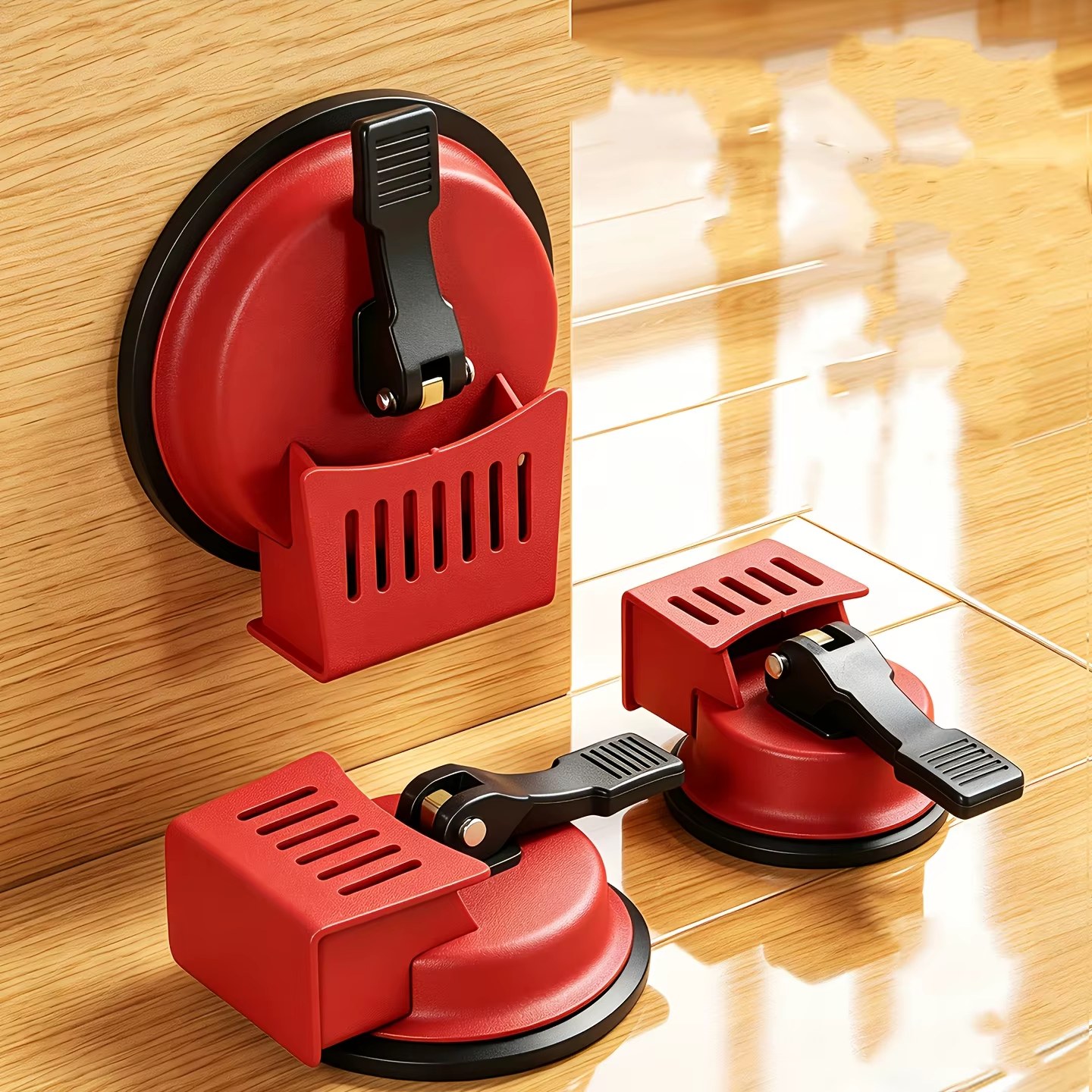 Heavy Duty Floor Gap Fixer Tool with Suction Cup Gripster, Industrial Grade Laminate Flooring Repair Kit for Vinyl Plank & Wood Floors