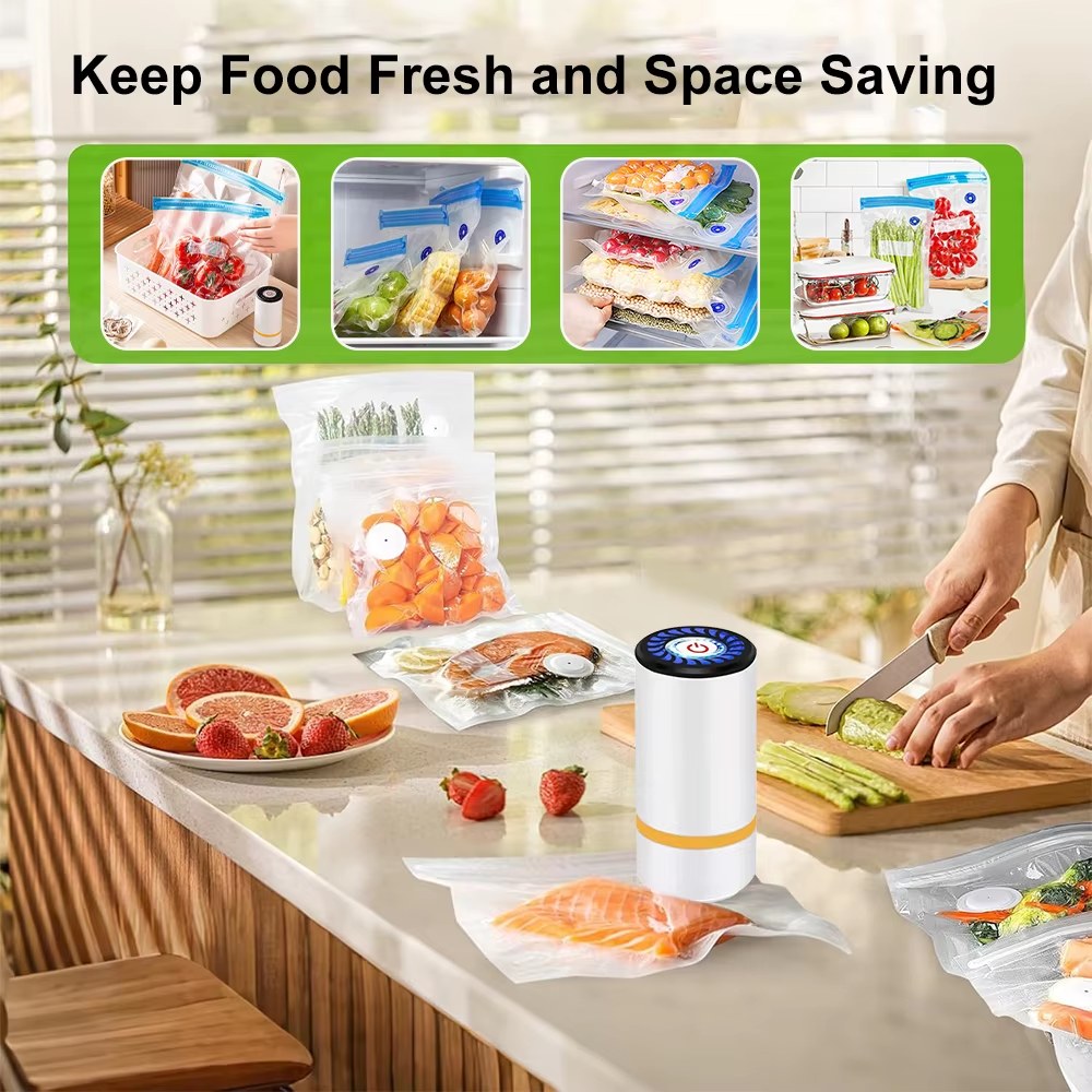 Air Vacuum Gripster Sealer Pump Handheld Food Sealing Pump USB Rechargeable Sealer Pump For Food Automatic Mini Sealer Pump Food Air Pump listing photo 5