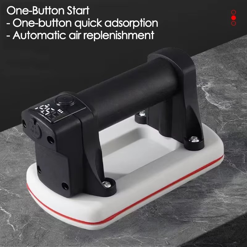 LED Display Electric Vacuum Suction Cup 90KG Load Vacuum Lifter Gripster for Granite Tile Glass 2000mAh Battery with Storage Box listing photo 3