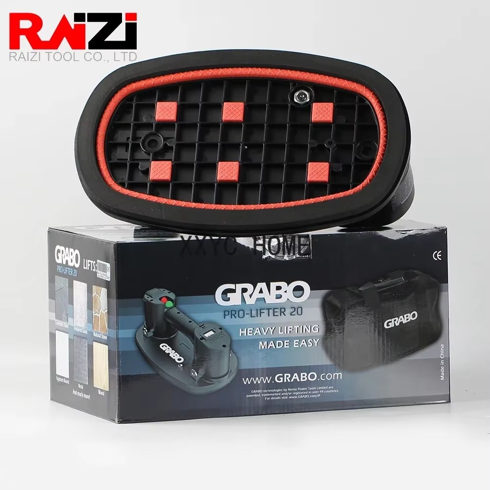 Raizi GRABO Pro version Electric Vacuum Suction Cup Gripster with Battery for Wood Drywall Granite Glass Tile Slab Lifting Carry Tool listing photo 4