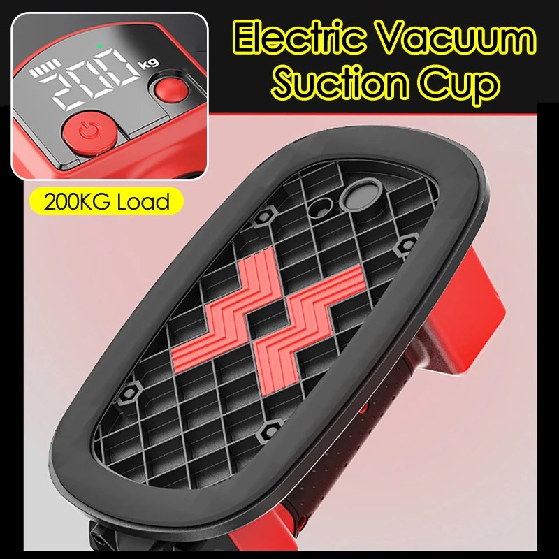 Industrial Grade Intelligent Electric Vacuum Suction Cup Gripster 200KG Load Heavy-Duty Glass Lifter for Ceramic Tile Granite Moving