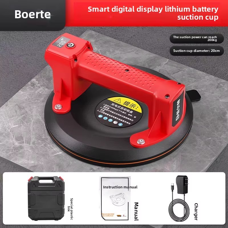110V/220V Rechargeable Vacuum Electric Suction Cup Gripster Auto Air Replenish for Tile Glass Heavy Duty Fixator QCB listing photo 2