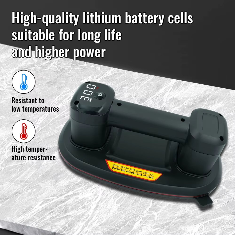 Upgrade Smart Display Electric Vacuum Suction Cup 300KG Load Heavy-Duty Glass Tile Lifter Vacuum Gripster Suckers Lifting Tool listing photo 2