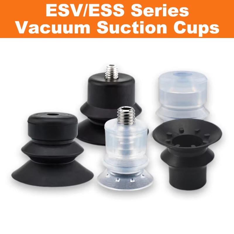10pcs/pack ESV/ESS Series Double-layer Corrugated Vacuum Suction Cup Gripsters ESS/ESV-10/15/20/25/30/40/50-BS/N