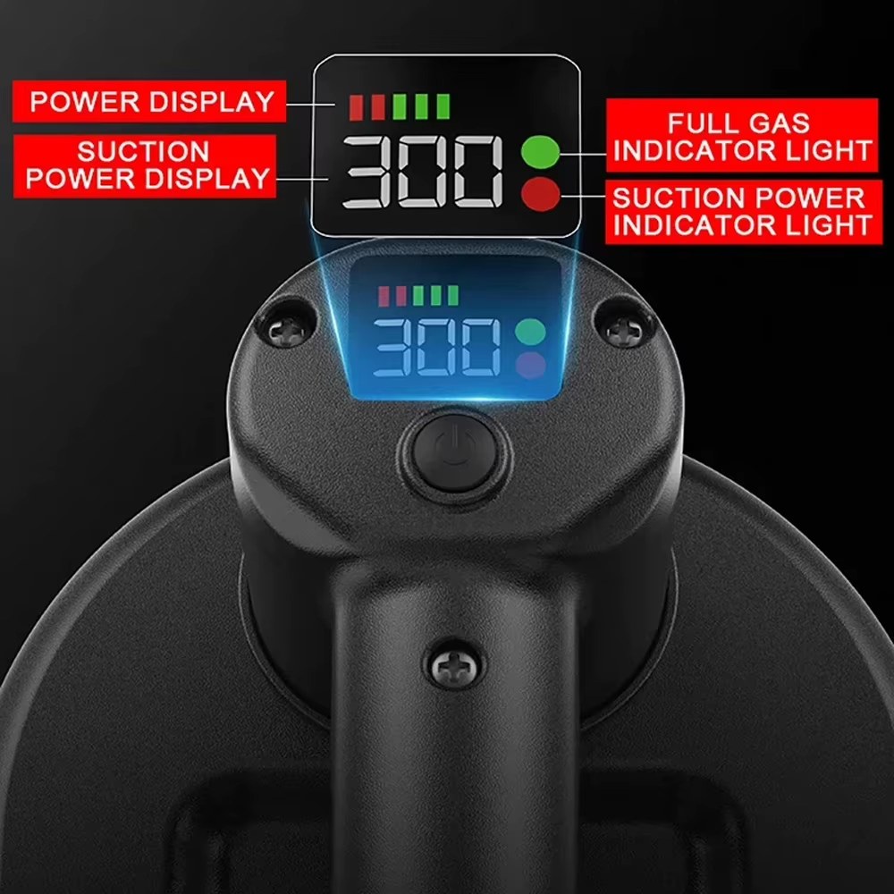 Intelligent Display Industrial Grade Electric Vacuum Suction Cup Gripster 300KG Load Heavy Duty Granite Tile Glass Lifter listing photo 5