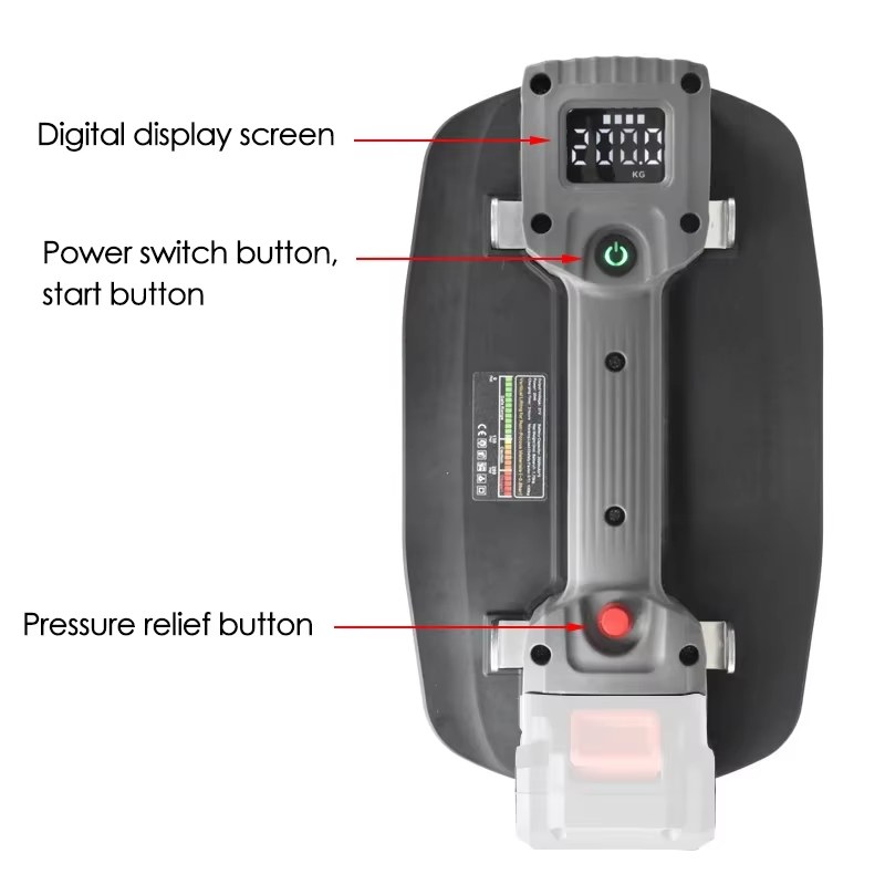 Electric Vacuum Suction Cup Gripster 200KG Load Industrial Grade Heavy Lifter Granite Glass Tile Suckers Lifting Tool for Makita Battery listing photo 3