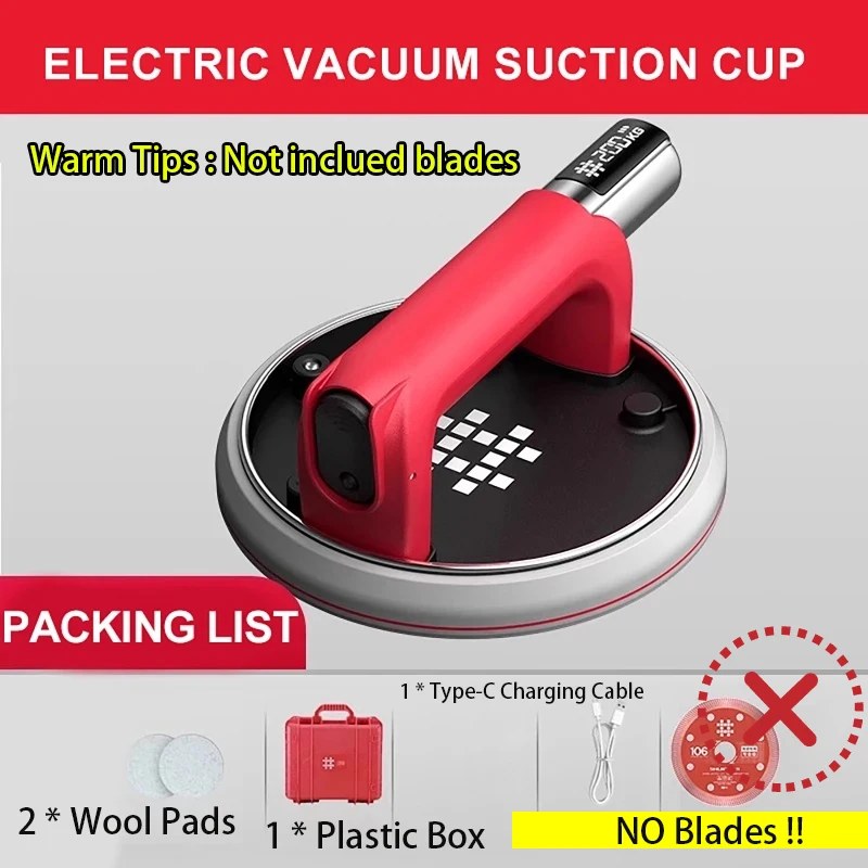 Intelligent Display Electric Suction Cup Gripster 220KG Bearing Capacity Heavy Lifter Granite Glass Tile Suckers Lifting Tool 2000mAh listing photo 5