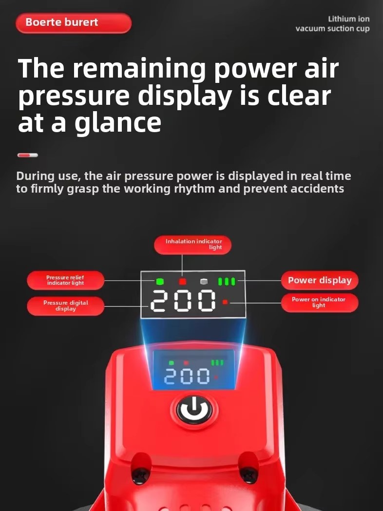 110V/220V Rechargeable Vacuum Electric Suction Cup Gripster Auto Air Replenish for Tile Glass Heavy Duty Fixator AF listing photo 4
