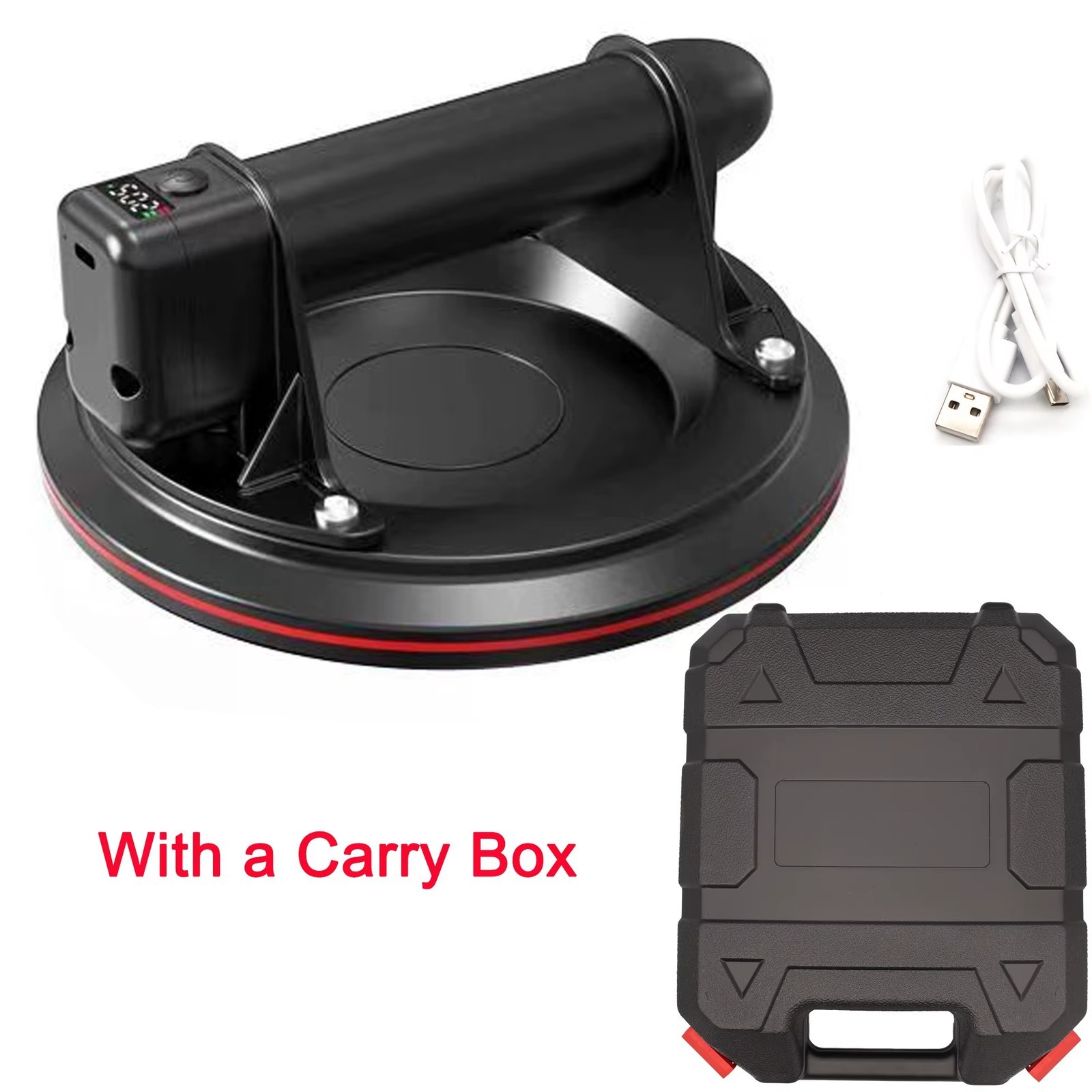 Vacuum Suction Cup Gripster 8 Inch 250kg Bearing Capacity Heavy Duty Vacuum Lifter for Granite Tile Glass Manual Lifting Powerfu