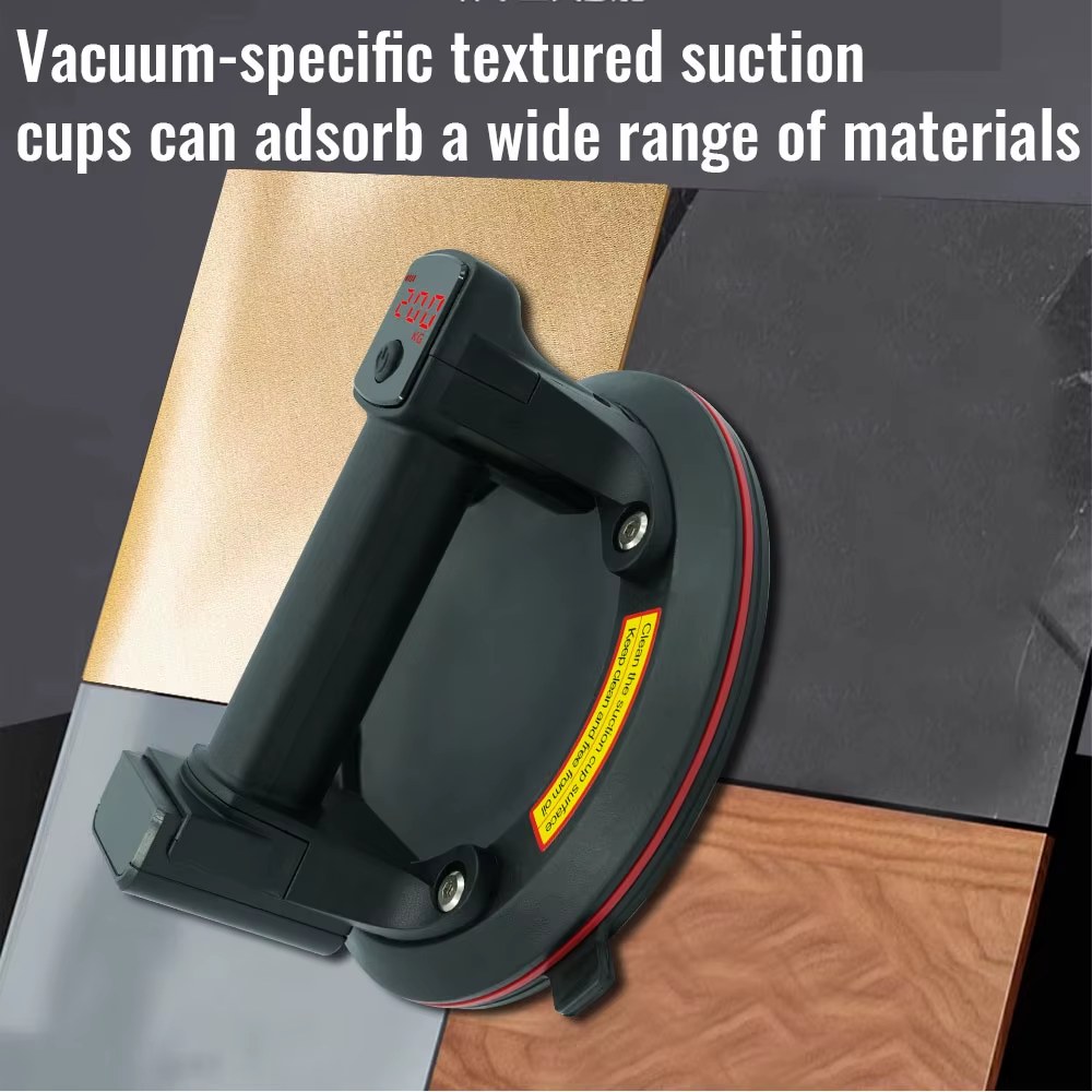 Portable Electric Electric Suction Lifter 200KG Capacity Powerful Industrial Suction Cup Gripster for Granite Glass Tile