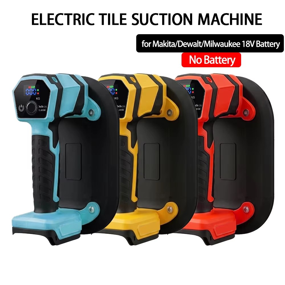 Electric Vacuum Suction Cup Gripster Heavy Duty Vacuum Lifter for Granite Tile Glass Wood Stone for Maita/Dewalt/Milwaukee 18V Battery