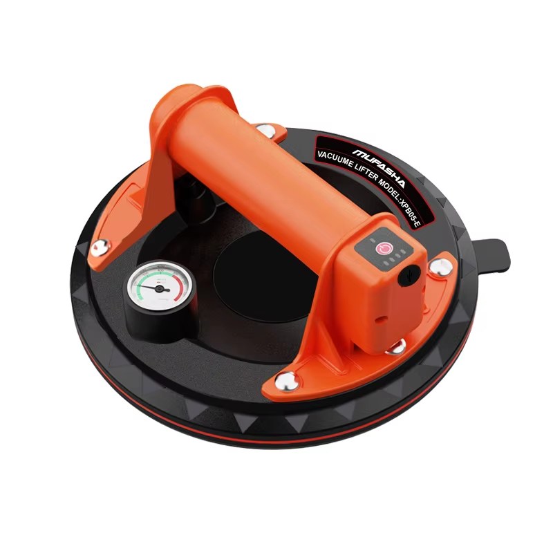 Electric Vacuum Suction Cups Lifter Gripster With Battery 8" Auto Detect And Replenish Pressure For Transport Glass Tile Granite