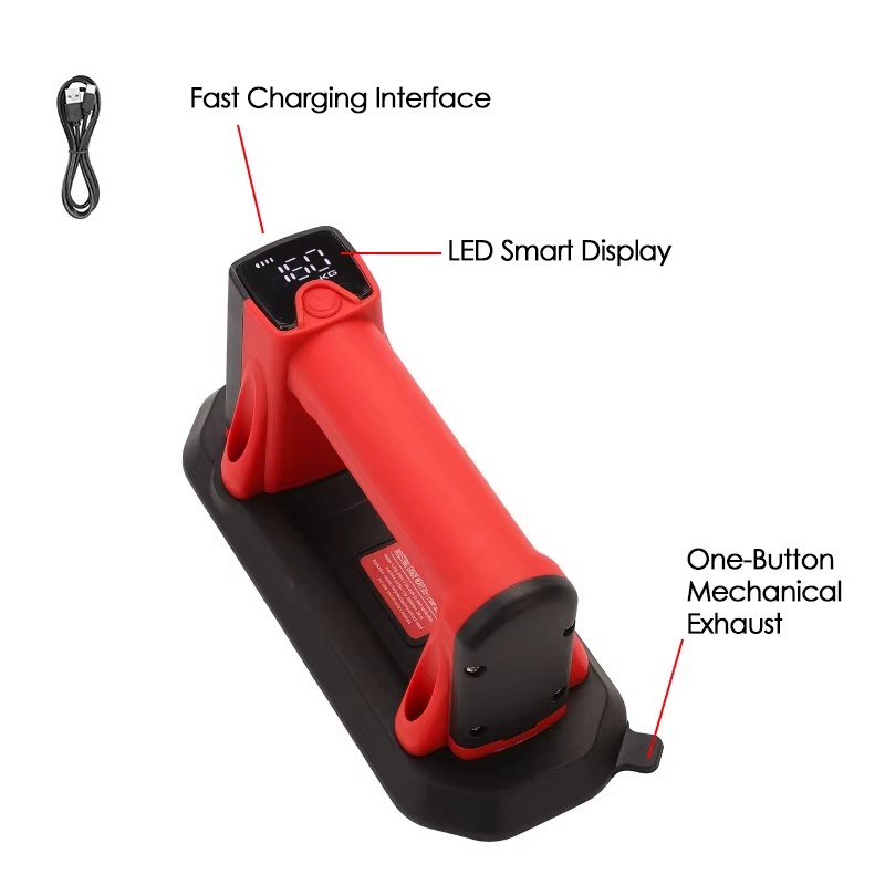 160KG Electric Vacuum Suction Cup Gripster 9cm Width Mini Narrow Strips Air Pump Industrial Grade Vacuum Sukcers for Glass Tiles listing photo 2