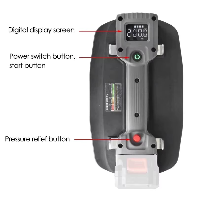 200KG Load Capacity Industrial Grade Large Electric Vacuum Suction Cup Gripster Glass Granite Tiles Lifting Tool for Makita Battery listing photo 2