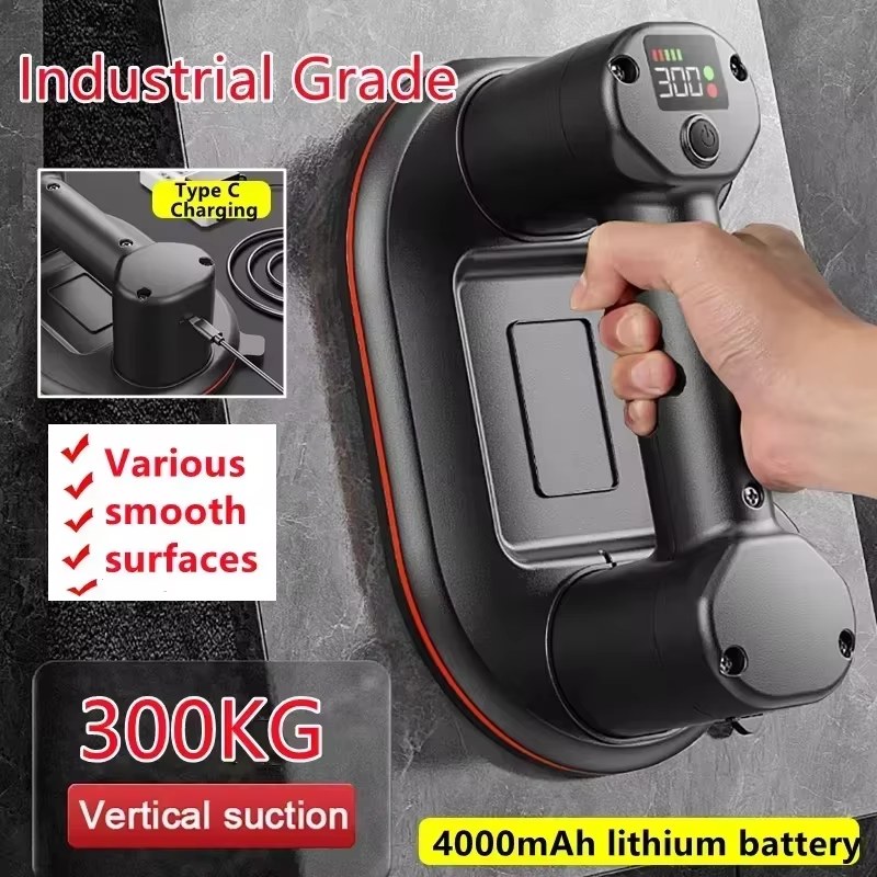 Intelligent Electric Vacuum Suction Cup Gripster Heavy-Duty Suction Lifting Tools Maximum Suction Power 300KG 4000 mAh lithium Battery listing photo 2