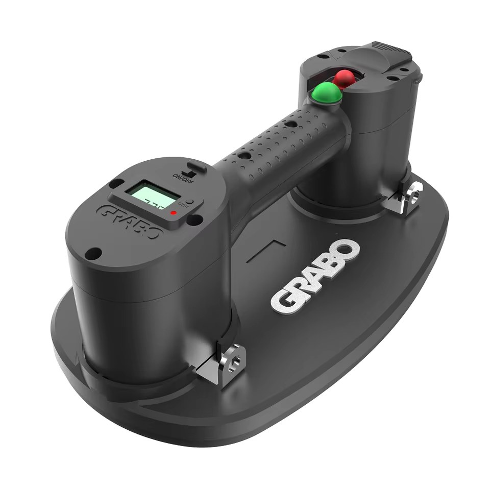 RAIZI Grabo Pro Electric Vacuum Suction Cup Lifter Gripster With Electronic Display Battery Powered Wood Granite Glass Tiles Carry Lifter