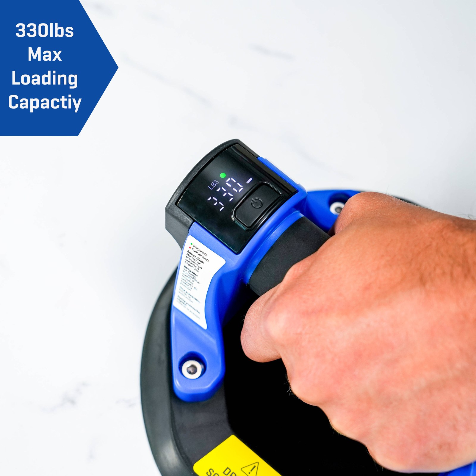 Kobalt 330-lb 8-in Dia Plastic Battery Operated Tile Suction Cup Gripster listing photo 5