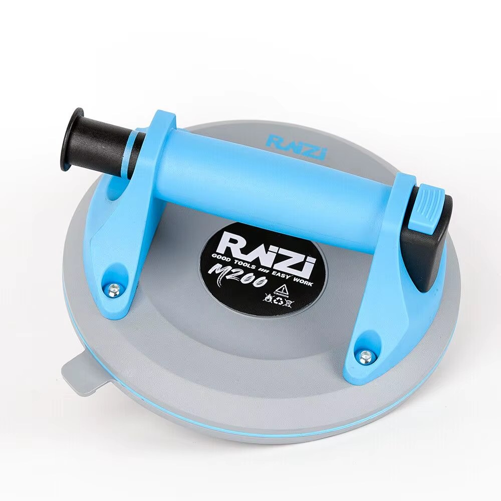 Raizi 8inch/200mm Vacuum Silica gel Suction Cup Gripster Lifter Sucker for Ceramic Tile Granite Glass Sealing Stone Move Handling Tools